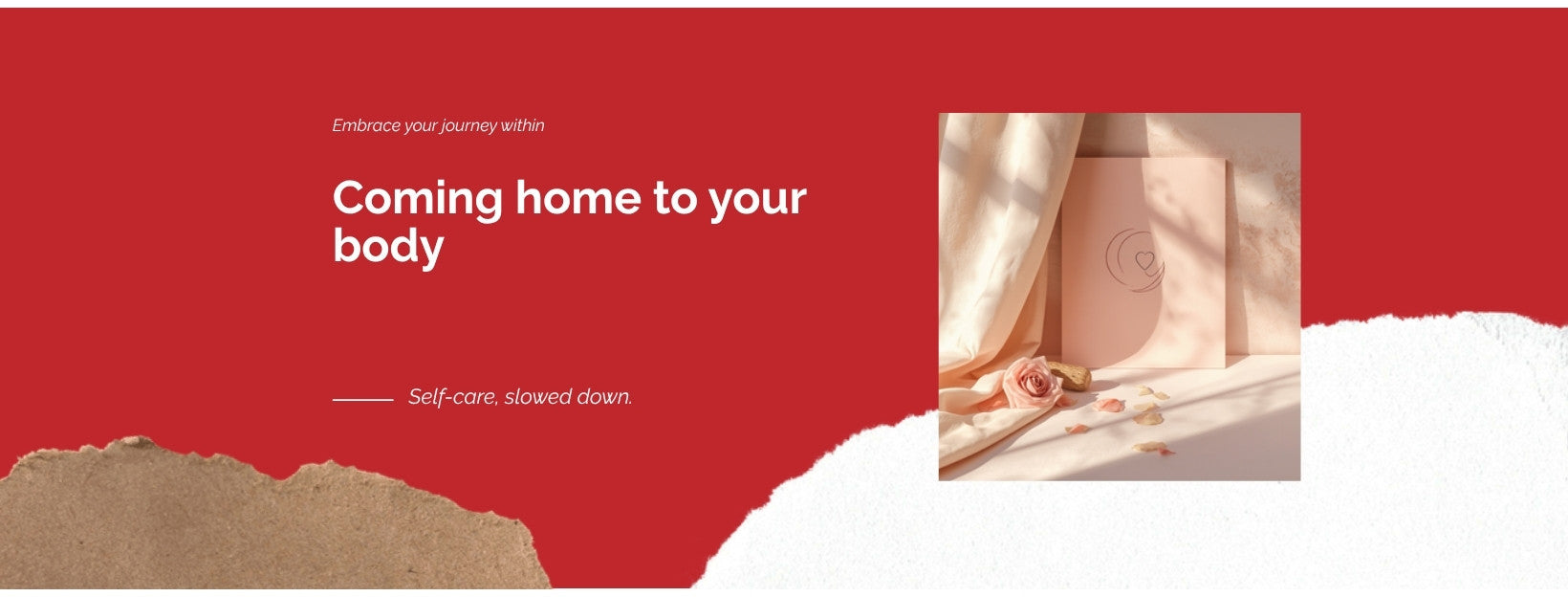 Coming home to your body — self-care blog banner