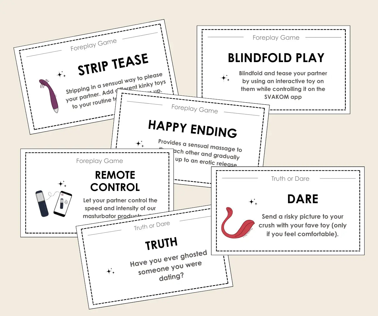 Free Printable Foreplay & Truth or Dare Coupon Cards to Spice Up Bedroom Vibe - Svakom Australia