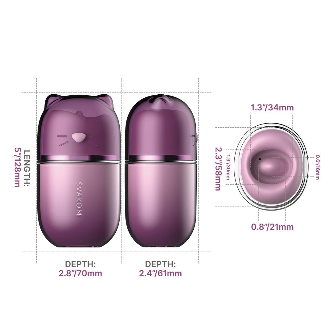 Klitty size guide 70 x 128 x 61 mm